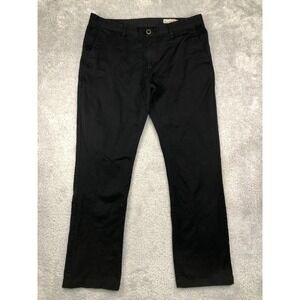 Volcom Pants Mens 40x33 Black Chino Straight